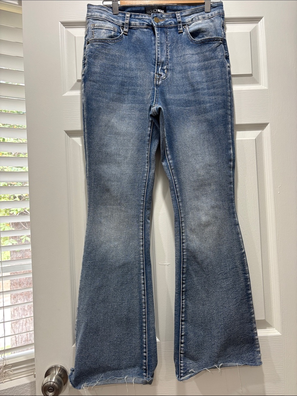 Fashion Nova Light Blue Flare Jeans size 11